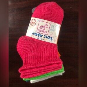 SWIGGLES 8pk Quarter Socks 12-24M NEW NWT